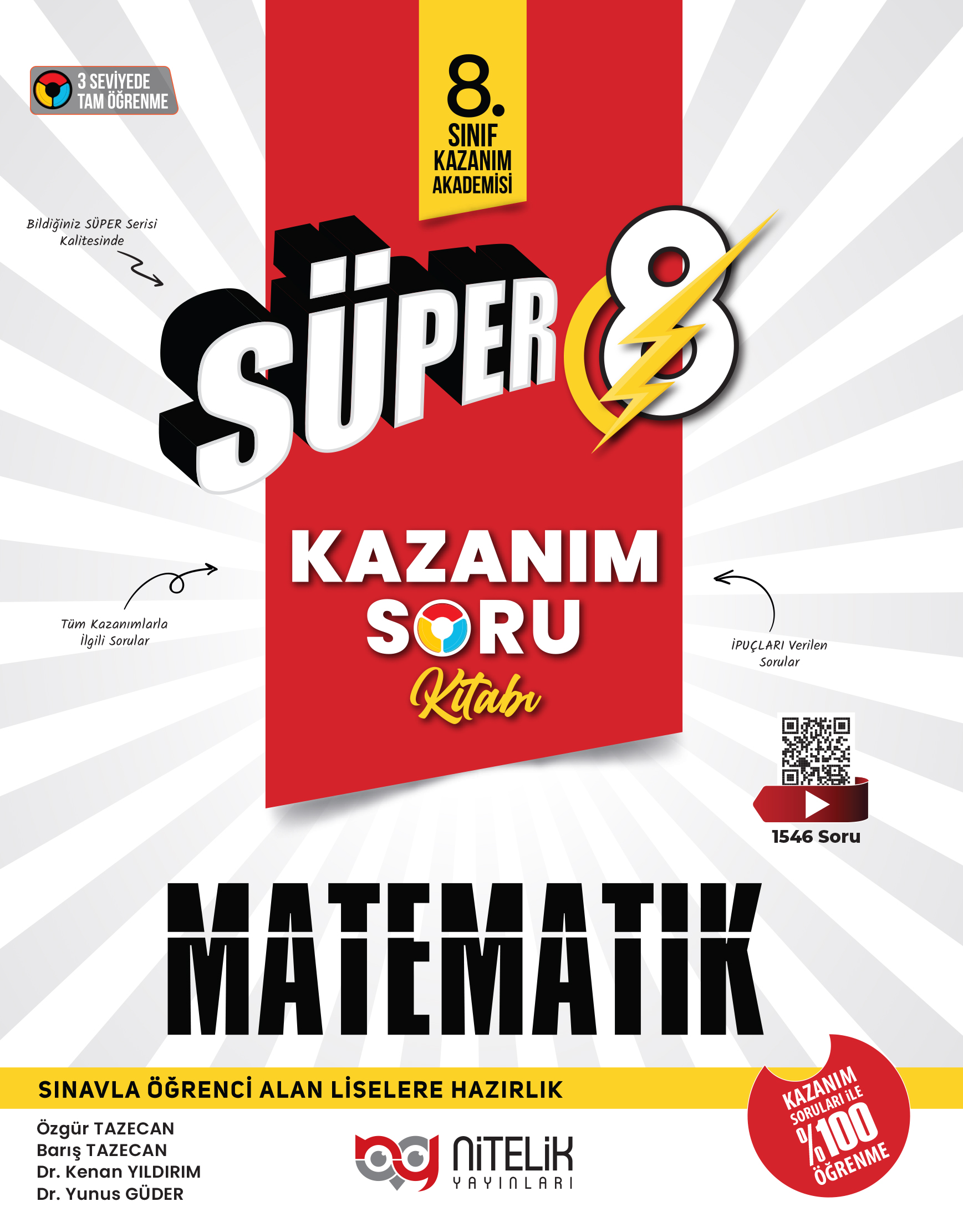 SÜPER 8 MATEMATİK KAZANIM SORU KİTABI
